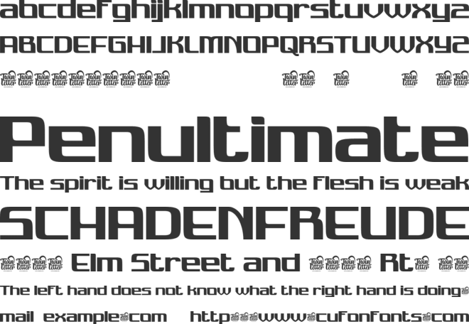 RESADEN font preview