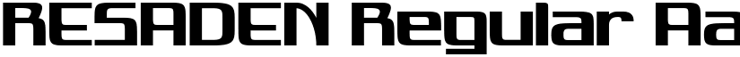 RESADEN Regular font