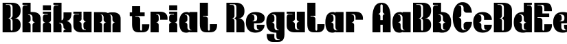 Bhikum trial font download