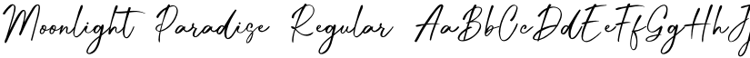 Moonlight Paradise Regular font