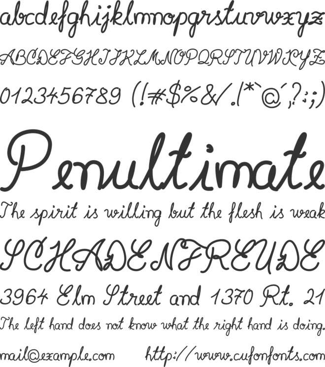 Syera InLine font preview