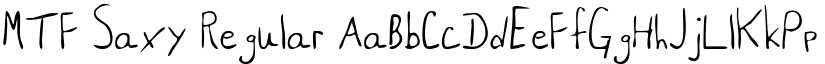 MTF Saxy Regular font