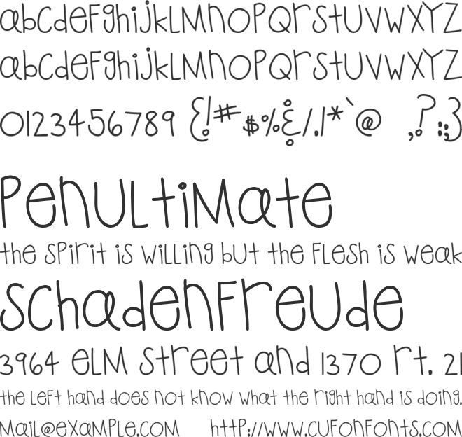 MTF Playtime font preview