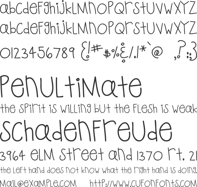 MTF Playtime font preview
