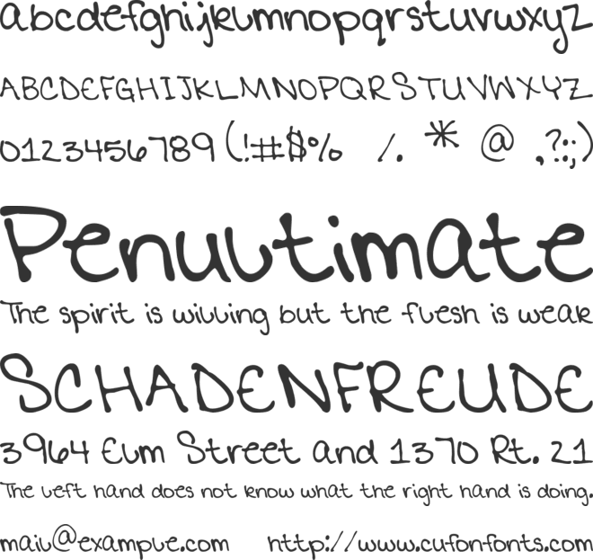 MTF Mikayla Print font preview