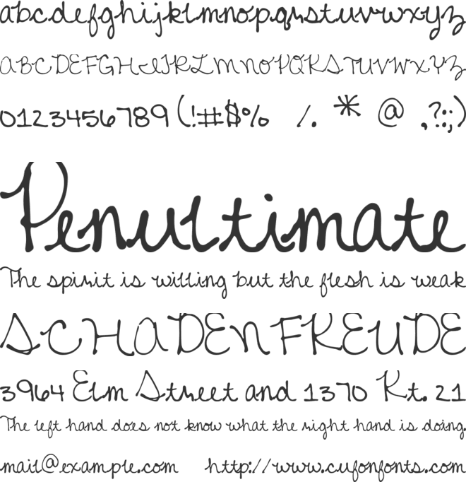 MTF Mikayla font preview