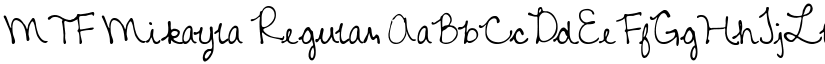 MTF Mikayla Regular font