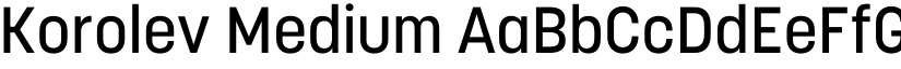 Korolev Medium font