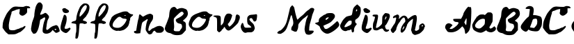 ChiffonBows Medium font