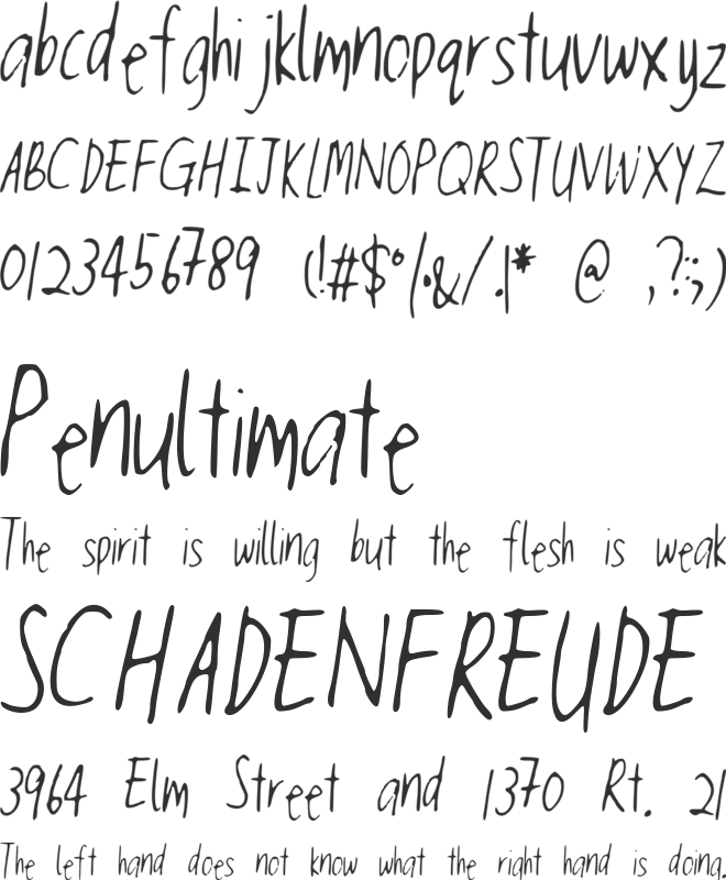 nee font preview