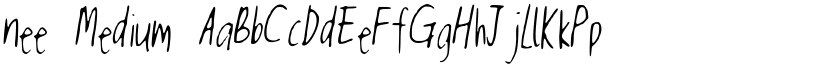 nee Medium font