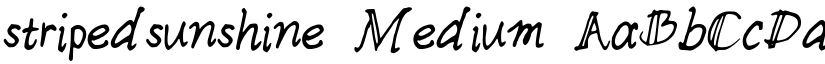 stripedsunshine Medium font