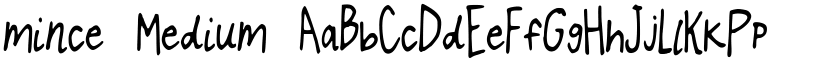 mince Medium font