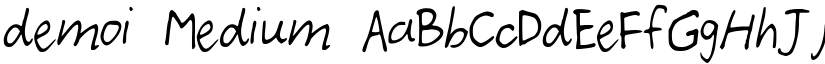 demoi Medium font