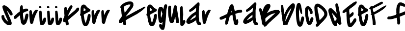 striiikerr font download