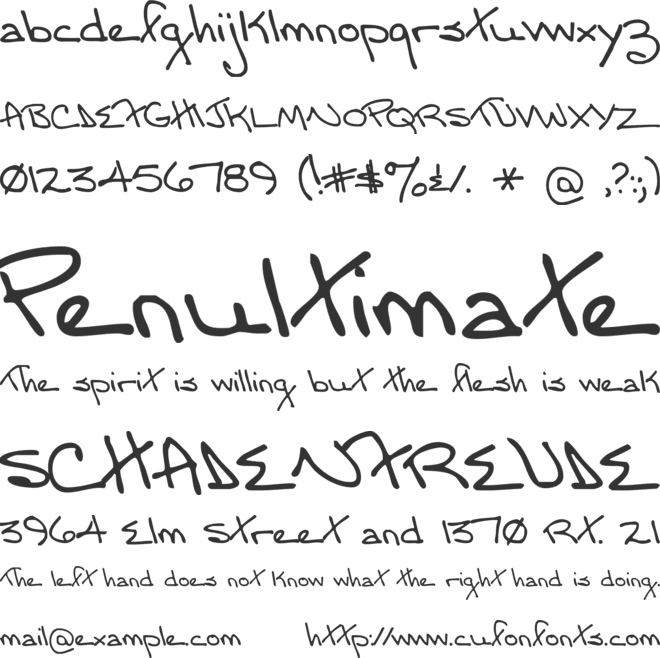 Moms Font YOFF font preview