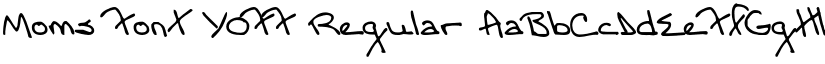 Moms Font YOFF Regular font