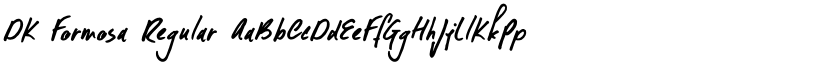 DK Formosa Regular font