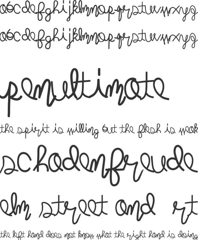 mightyroping font preview