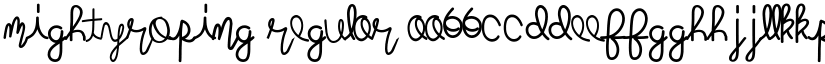 mightyroping font download