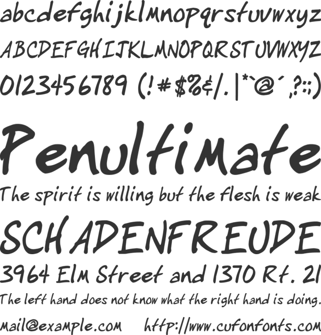 IgniteMe font preview