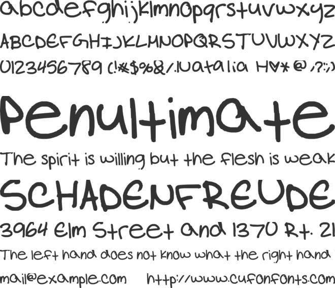 natalia colleen font preview