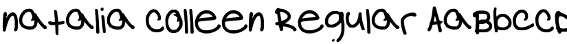 natalia colleen Regular font