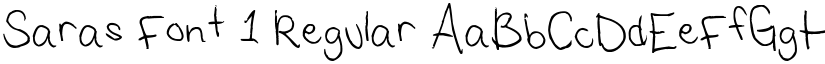 Saras Font 1 font download