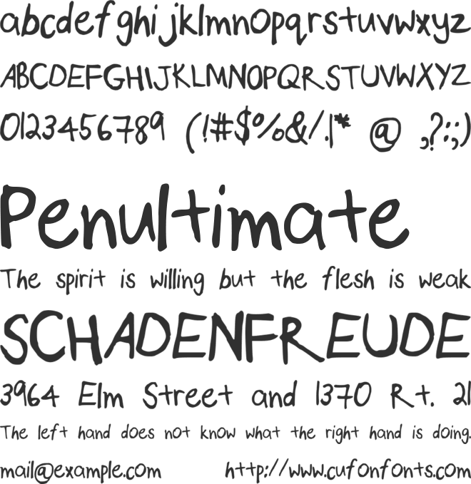 Psalms font preview