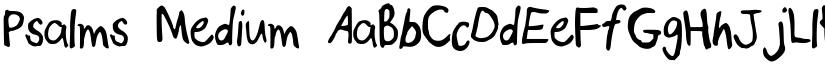 Psalms Medium font