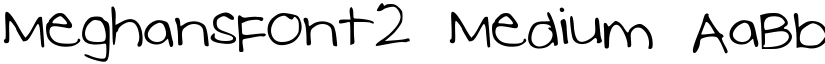 MeghansFont2 Medium font