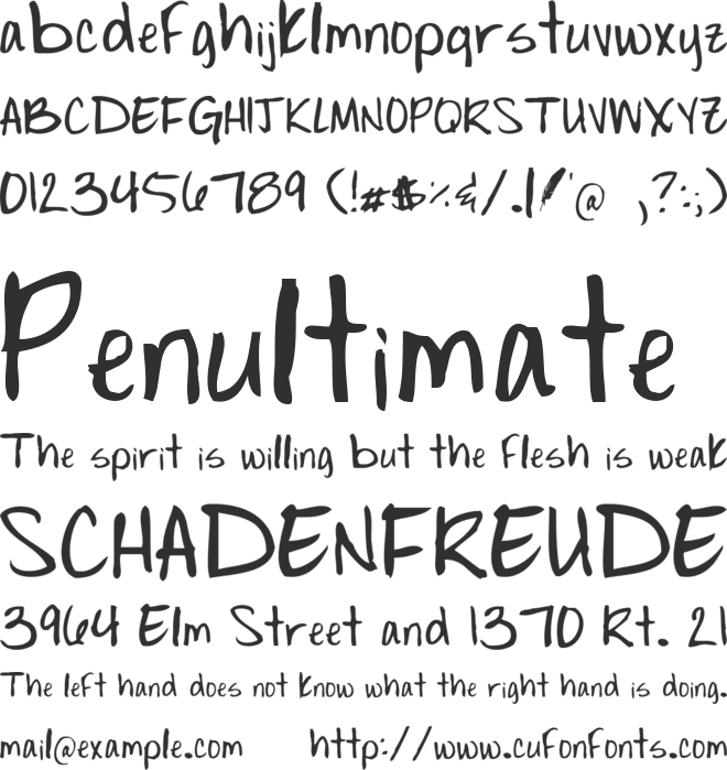 Sarabelle font preview