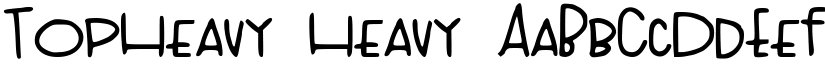 TopHeavy Heavy font