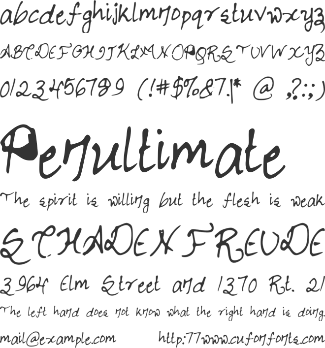 ChicFontastic font preview