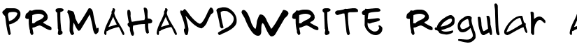 PRIMAHANDWRITE Regular font