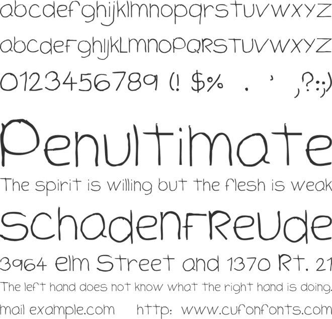 CloutierScript font preview