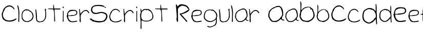 CloutierScript font download