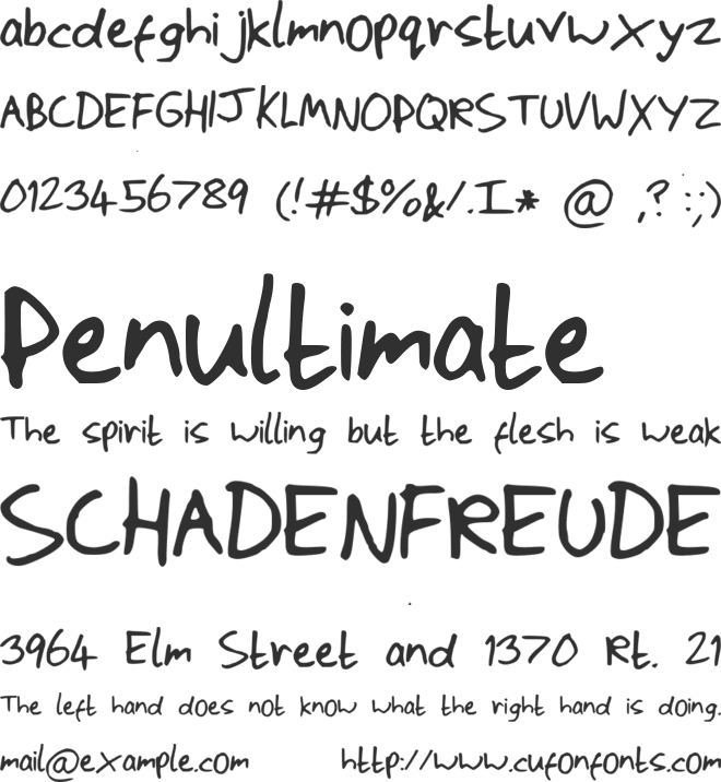 ScrawlyWawly font preview