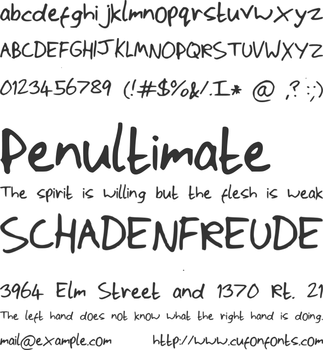 ScrawlyWawly font preview