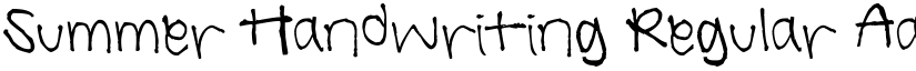 Summer Handwriting Regular font