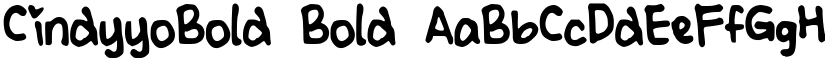 CindyyoBold Bold font