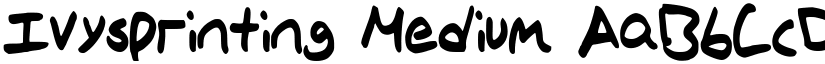 IvysPrinting font download