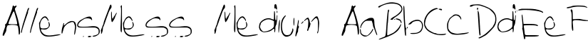 AllensMess font download