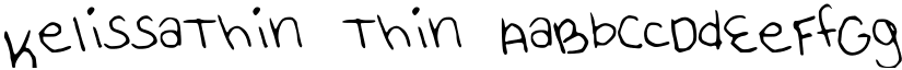 KelissaThin Thin font