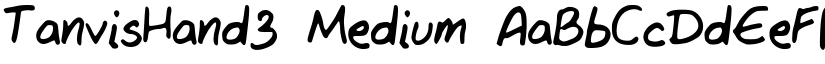 TanvisHand3 font download