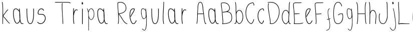 kaus Tripa Regular font