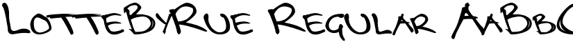 LotteByRue font download