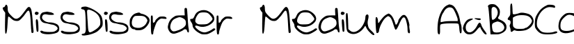 MissDisorder font download