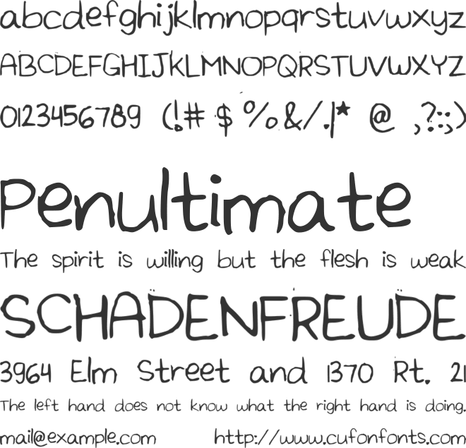 LaElique font preview