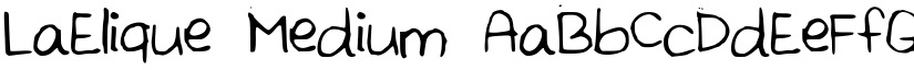 LaElique Medium font